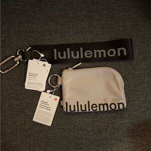 Lululemon cardholder and never lost keychain new set